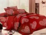 Поплин 9D Актив пл.95 (серия Королевский бархат) 9D БЗ - ЛЮБОВЬ 9340 RED - 1