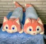 Игрушка - Подушка + Плед - КОТИК ( коралл голубой ) - 1