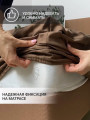 Простынь на резинке + наволочки ОЛГ ХЛ ШОКОЛАД 18-1222 - 3