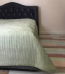 Покрывало Велюр - КУБИКИ оливка 6743 - 1